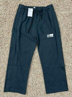 Nike Women's Fleece Tear-Away Basketball Pants Seaweed IB3560-390, Size Medium